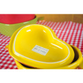 Heart Shaped Ceramic Casserole with Lid and Handle